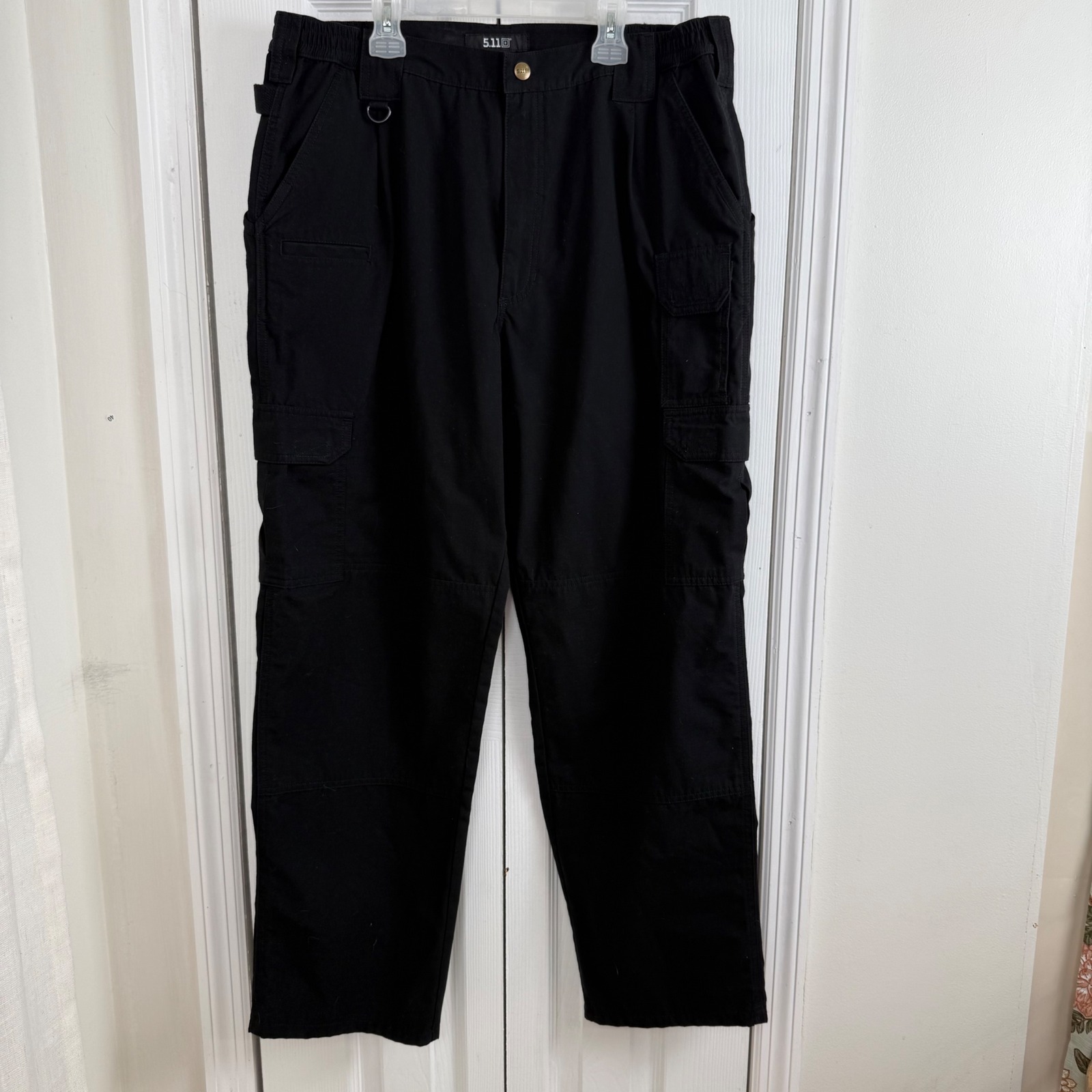 5.11 Tactical Cargo Pants 38x32 Black Gorpcore Utility Workwear Trousers